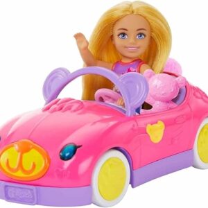 Barbie Chelsea juego de auto con Oso de peluche
