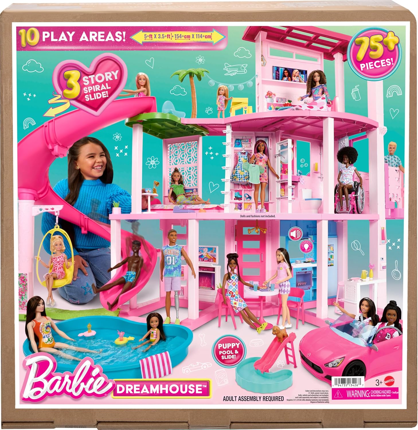 Barbie Dreamhouse fiesta de piscina con luces y sonido - Imagen 9