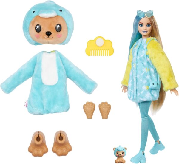 Barbie cutie reveal Delfín con disfraz, mascota y accesorios - Imagen 7