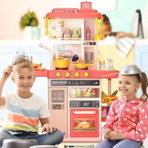 Cocina plástica 78cm con luz, sonidos y fregadero con agua
