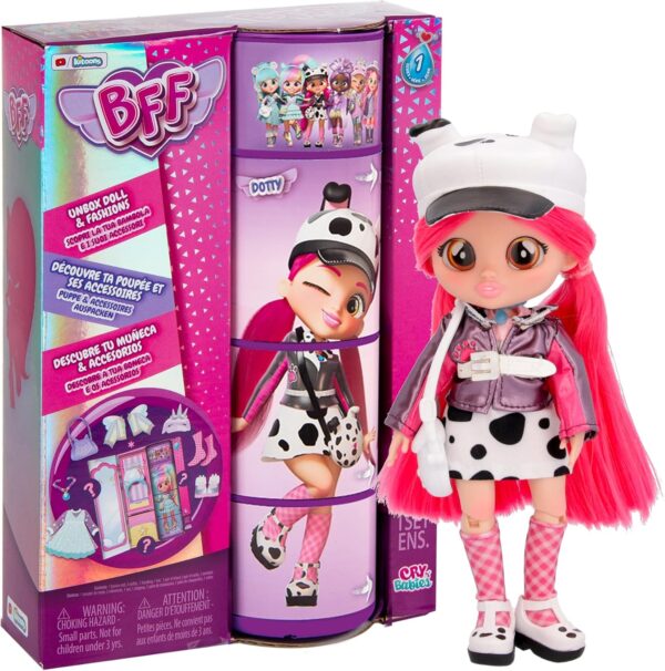 Cry babies BFF Dotty 20cm articulada con accesorios de moda - Imagen 2