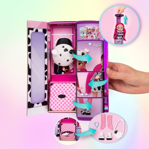 Cry babies BFF Dotty 20cm articulada con accesorios de moda - Imagen 3