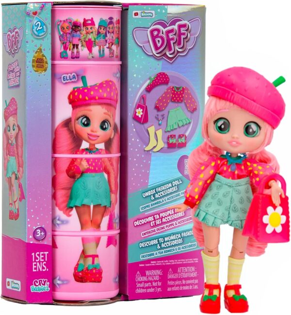 Cry babies BFF Ella 20cm articulada con accesorios de moda - Imagen 2