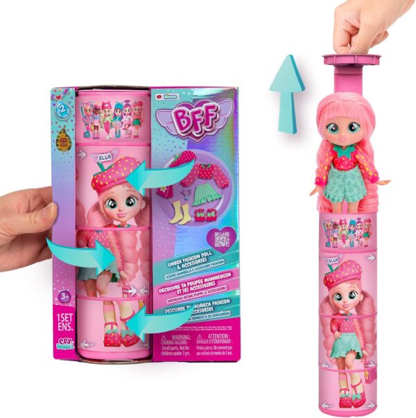 Cry babies BFF Ella 20cm articulada con accesorios de moda - Imagen 3