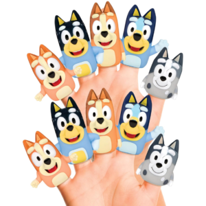 Bluey marionetas x5 unidades para dedos plásticas