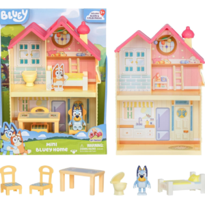 Bluey casa pequeña con accesorios y figura