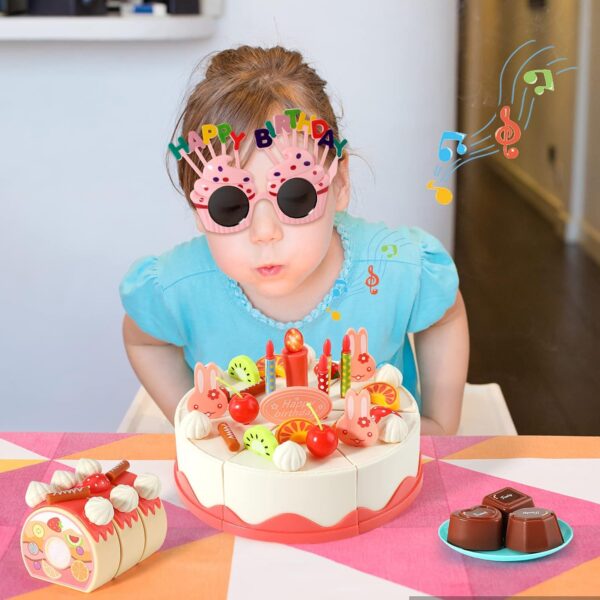 Juego de cumpleaños para corte con luces y sonidos - Imagen 7