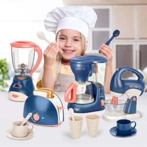 Juego de electrodomésticos de cocina azul turquí Yalujumb