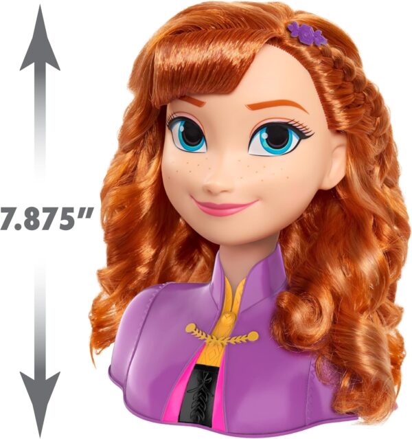 Cabezal de peinados Anna Frozen 20cm con accesorios - Imagen 4