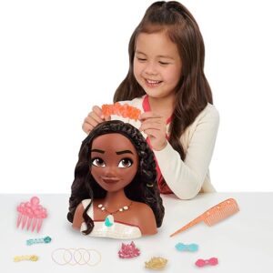 Cabezal de peinados Moana 20cm con accesorios
