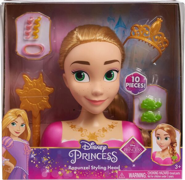 Cabezal de peinados Rapunzel 20cm con accesorios - Imagen 8