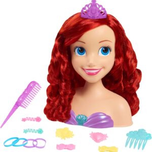 Cabezal de peinados Sirenita Ariel 20cm con accesorios