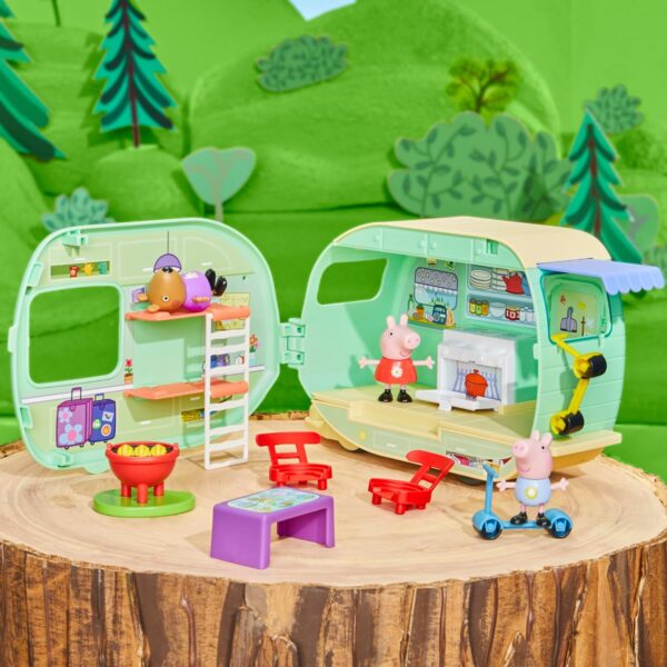 Camper Caravana portátil de Peppa Pig con 3 figuras - Imagen 13