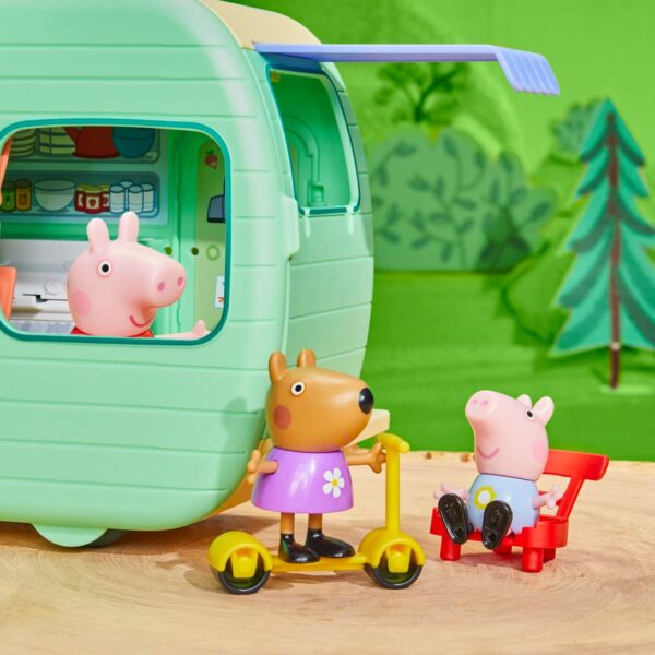 Camper Caravana portátil de Peppa Pig con 3 figuras - Imagen 16