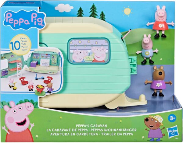Camper Caravana portátil de Peppa Pig con 3 figuras - Imagen 3