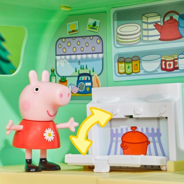 Camper Caravana portátil de Peppa Pig con 3 figuras - Imagen 4