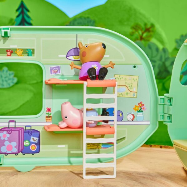 Camper Caravana portátil de Peppa Pig con 3 figuras - Imagen 6