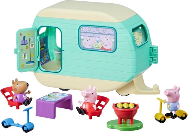 Camper Caravana portátil de Peppa Pig con 3 figuras - Imagen 8
