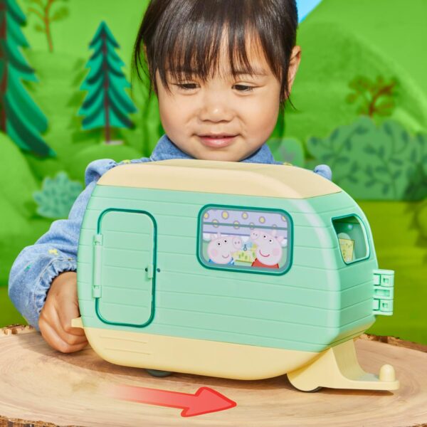 Camper Caravana portátil de Peppa Pig con 3 figuras - Imagen 10
