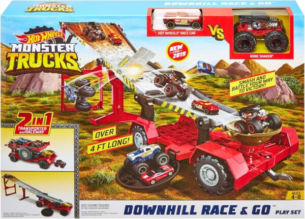 Carrera descendente Monster Truck Hot Wheels - Imagen 10