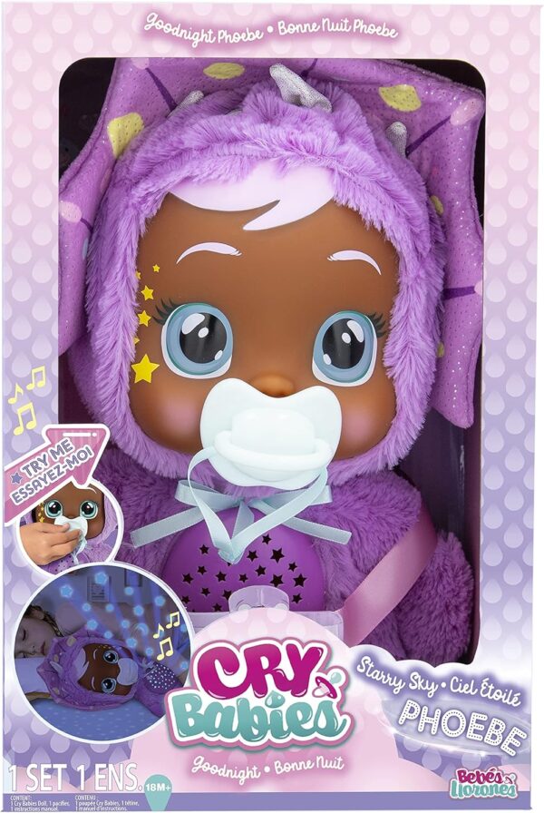 Cry Babies Buenas noches Phoebe con luces y sonidos - Imagen 5