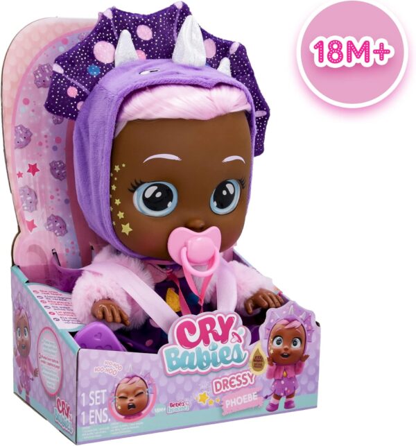 Cry Babies Dressy Phoebe. Bebés llorones con ropa, cabello y lágrimas reales - Imagen 3
