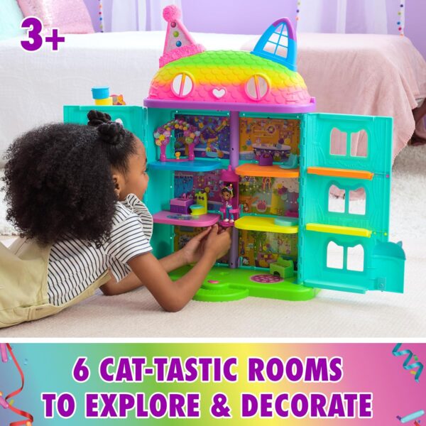Gabby Dollhouse casa arcoíris con sonidos, accesorios y figura - Imagen 4