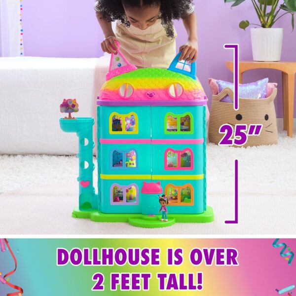 Gabby Dollhouse casa arcoíris con sonidos, accesorios y figura - Imagen 5