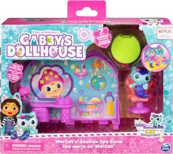 Gabby dollhouse Spa de Gatisirena con figura y accesorios - Imagen 3