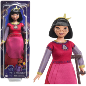 Muñeca Dalhia de Rosas película Wish figura con ropa y accesorios