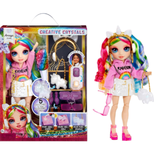 Amaya Rainbow High creative crystals muñeca de moda arcoíris con accesorios que crea cristales