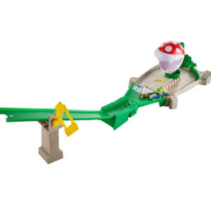 Pista planta piraña Mario kart con carrito de Yoshi Hot Wheels