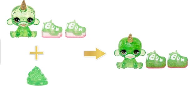 Jade Rainbow High muñeca de moda verde con kit de slime y mascota - Imagen 2