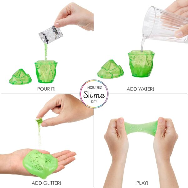 Jade Rainbow High muñeca de moda verde con kit de slime y mascota - Imagen 3