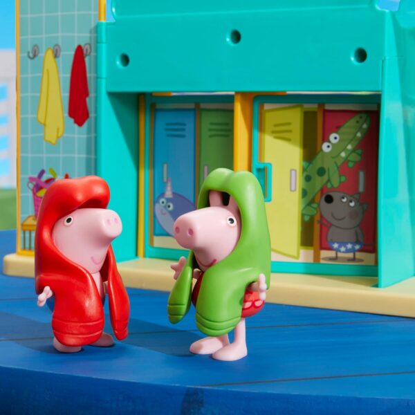Juego de piscina y parque acuático Peppa Pig con 2 figuras - Imagen 3