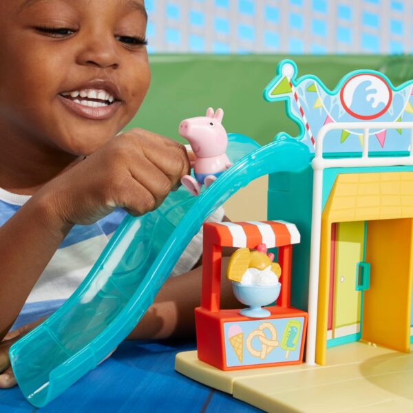 Juego de piscina y parque acuático Peppa Pig con 2 figuras - Imagen 5