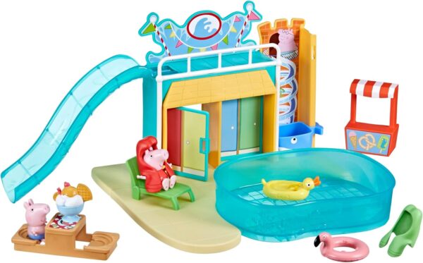 Juego de piscina y parque acuático Peppa Pig con 2 figuras - Imagen 7