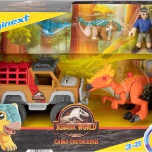 Jurassic World Imaginext Campamento cretáceo x5 piezas