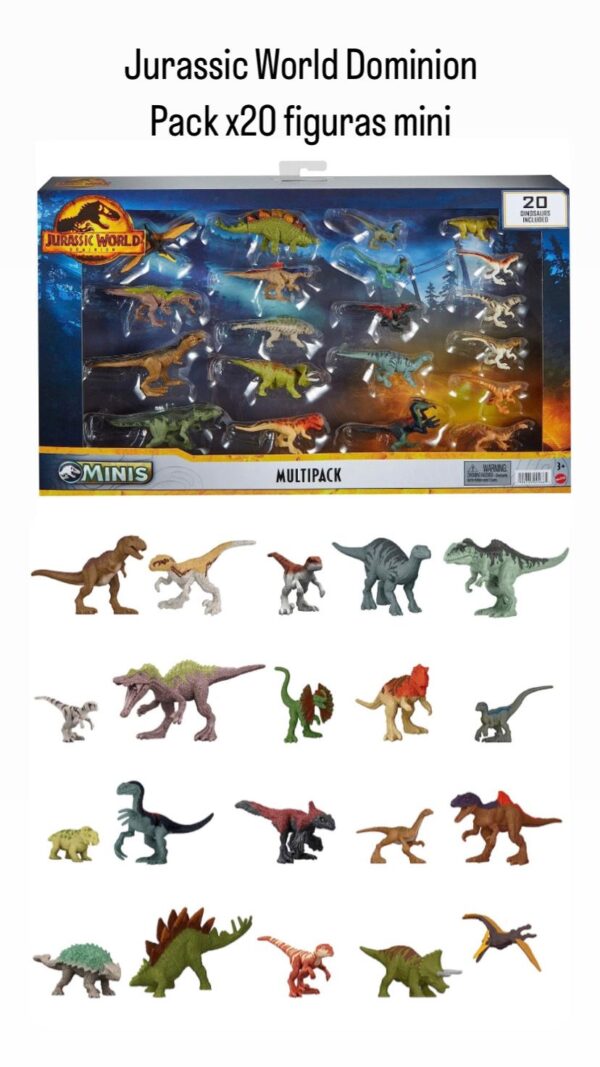 Jurassic World Dominion Pack x 20 fig. mini