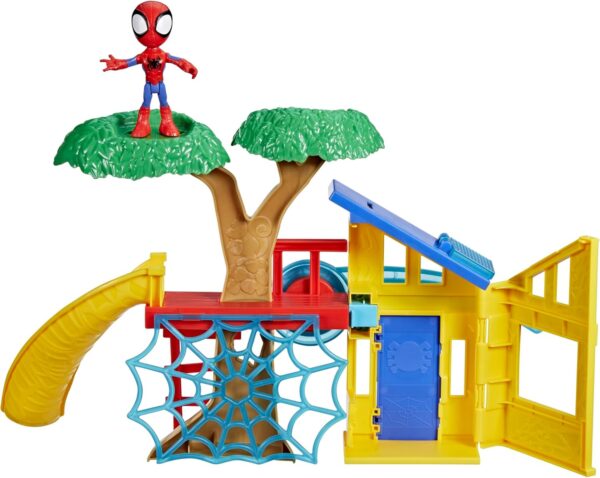 Marvel Spidey casa del árbol con parque. Con figura 10cm - Imagen 2