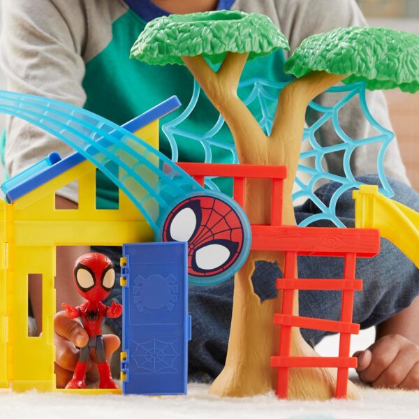 Marvel Spidey casa del árbol con parque. Con figura 10cm - Imagen 12