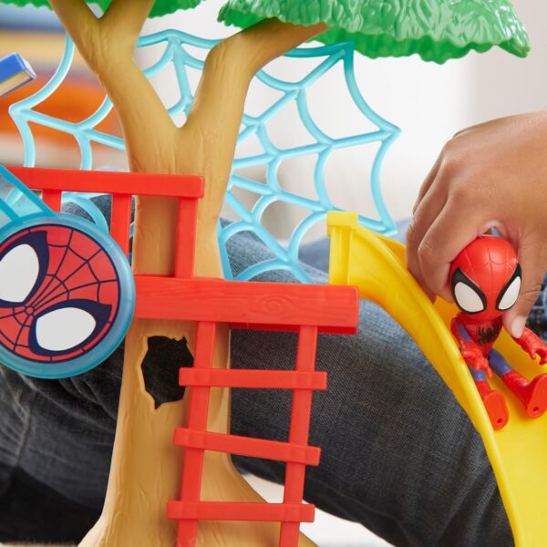 Marvel Spidey casa del árbol con parque. Con figura 10cm - Imagen 13