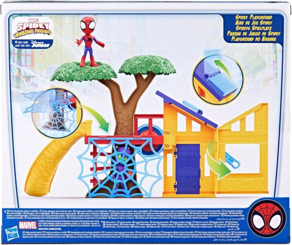 Marvel Spidey casa del árbol con parque. Con figura 10cm - Imagen 14