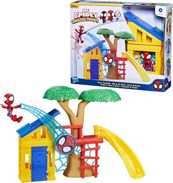 Marvel Spidey casa del árbol con parque. Con figura 10cm - Imagen 9