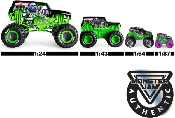 Monster Truck x2 Click and flip Grave Digger y Toro Loco - Imagen 7