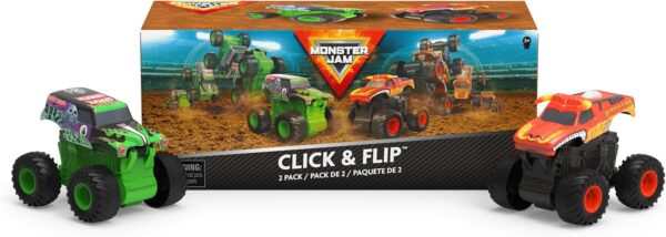 Monster Truck x2 Click and flip Grave Digger y Toro Loco - Imagen 8