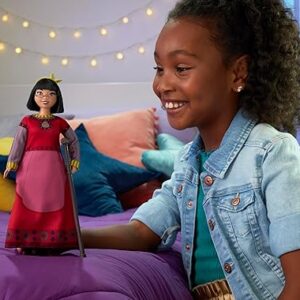Muñeca Dalhia de Rosas película Wish figura con ropa y accesorios