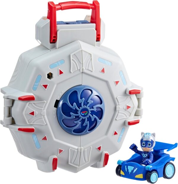 PJ MASK cuartel general portátil con Catboy y vehículo - Imagen 5