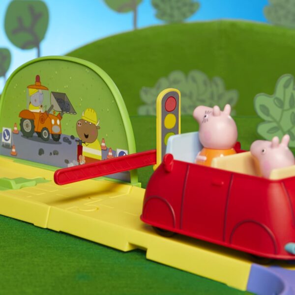 Peppa Pig pista de ciudad con sonidos. Casa, carro, parque, escuela - Imagen 11