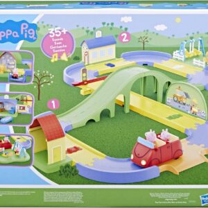Peppa Pig pista de ciudad con sonidos. Casa, carro, parque, escuela